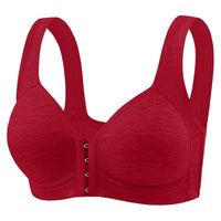 Sostén Sin Costuras FallSweet con Cierre Frontal - Bralette Push Up Sin Aro Cobertura Total