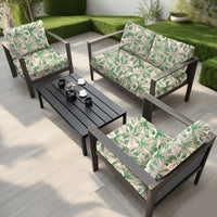 Tropical Print Waterproof Sofa Cushion Covers – Non-Slip Furniture Protectors