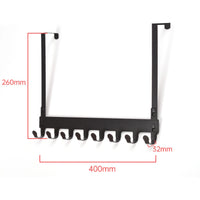 8-Hook Over-the-Door Organizer Rack – No-Drill Hanger for Coats, Towels & More