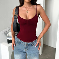 Casual Slim Fit Jumpsuit - Elegant All-Match Romper for Women