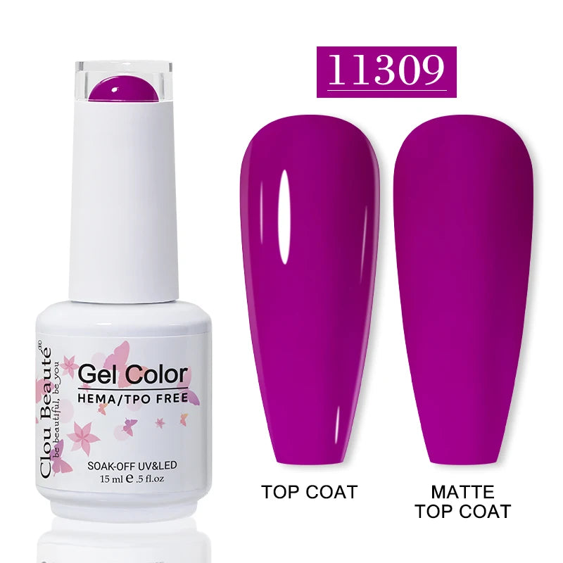 No-Wipe Top Coat & Sticky Base Coat UV Gel Polish — Long-Lasting, MSDS Certified, 15ml