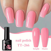 Soak-Off UV/LED Gel Nail Polish — Brown, Orange, Blue, Pink & Green Shades, 8ml