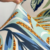 Tropical Print Outdoor Sofa Cushion Cover | Stretch Seat Protector