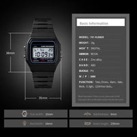 LED Digital Sport Watch – Waterproof Military Style with Alarm & Backlight