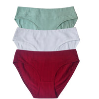 Set de 3 Panties de Algodón - Ropa Interior de Talle Bajo M-XL