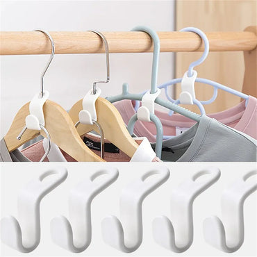 Cascading Hanger Connector Hooks – Space-Saving Closet Organizer (Set of 5, 10 or 20)