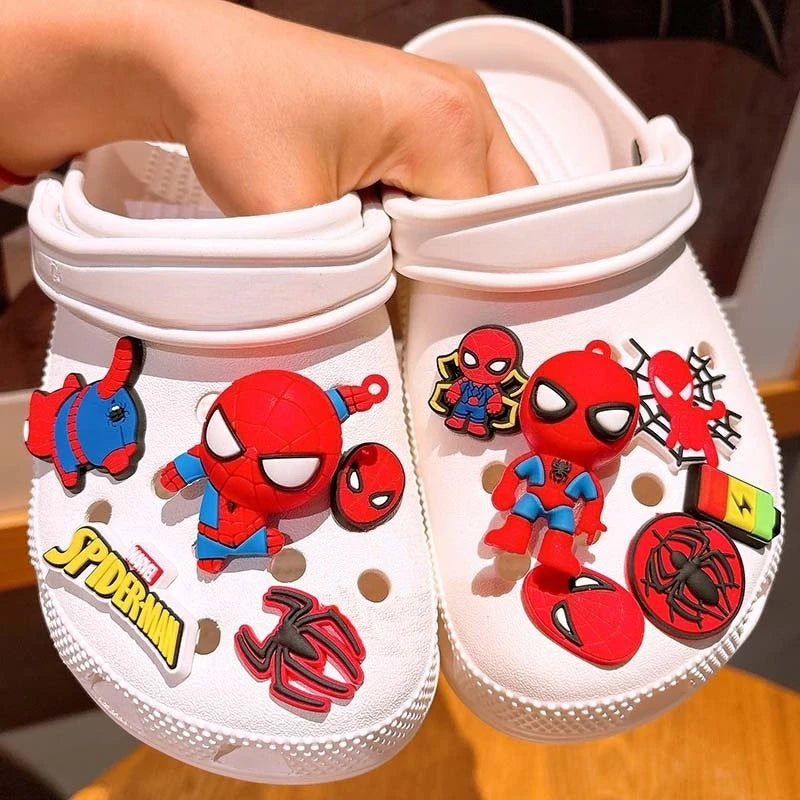Spider-Man 3D Shoe Charms - Marvel DIY Clips for Crocs & Clogs
