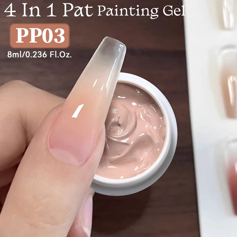 UR Sugar Nude Pink 4-in-1 Pat Gel – Gradient, Stamping, Painting & Liner | UV/LED | 8ml