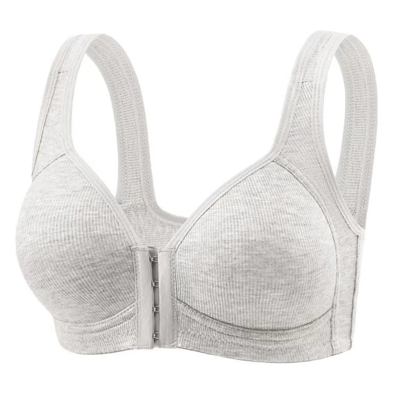Sostén Sin Costuras FallSweet con Cierre Frontal - Bralette Push Up Sin Aro Cobertura Total