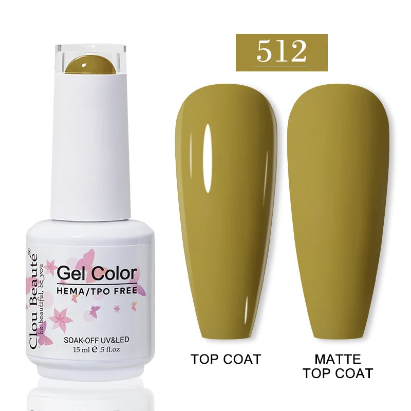 No-Wipe Top Coat & Sticky Base Coat UV Gel Polish — Long-Lasting, MSDS Certified, 15ml