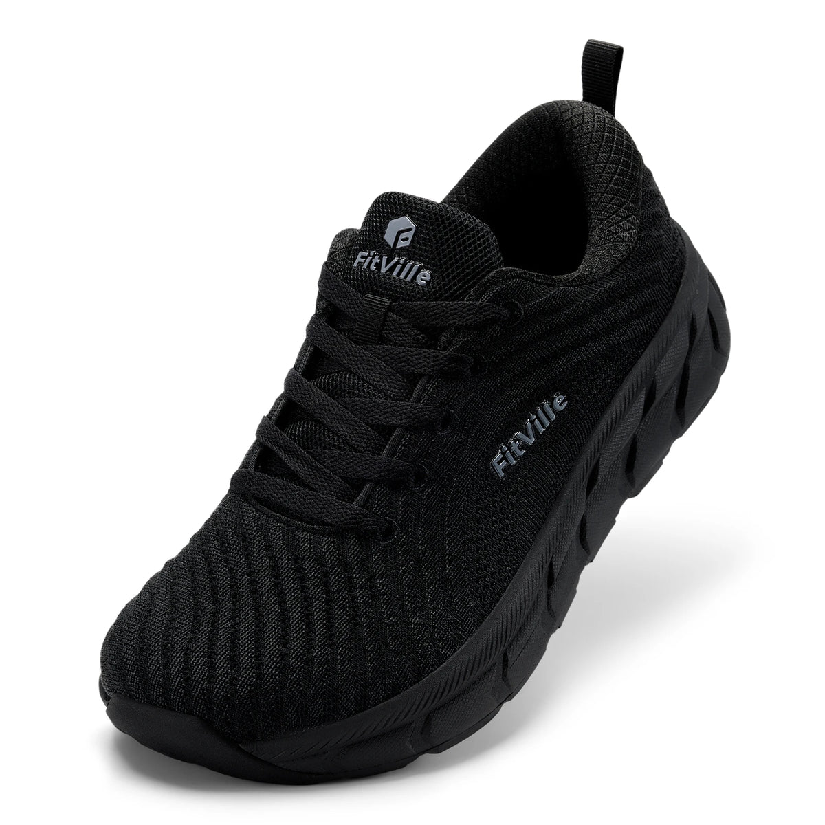 FitVille FlowCore V2 Men's Wide Toe Box Running Shoes | Extra Wide 4E, Cushioned, Non-Slip | Sizes 7–15
