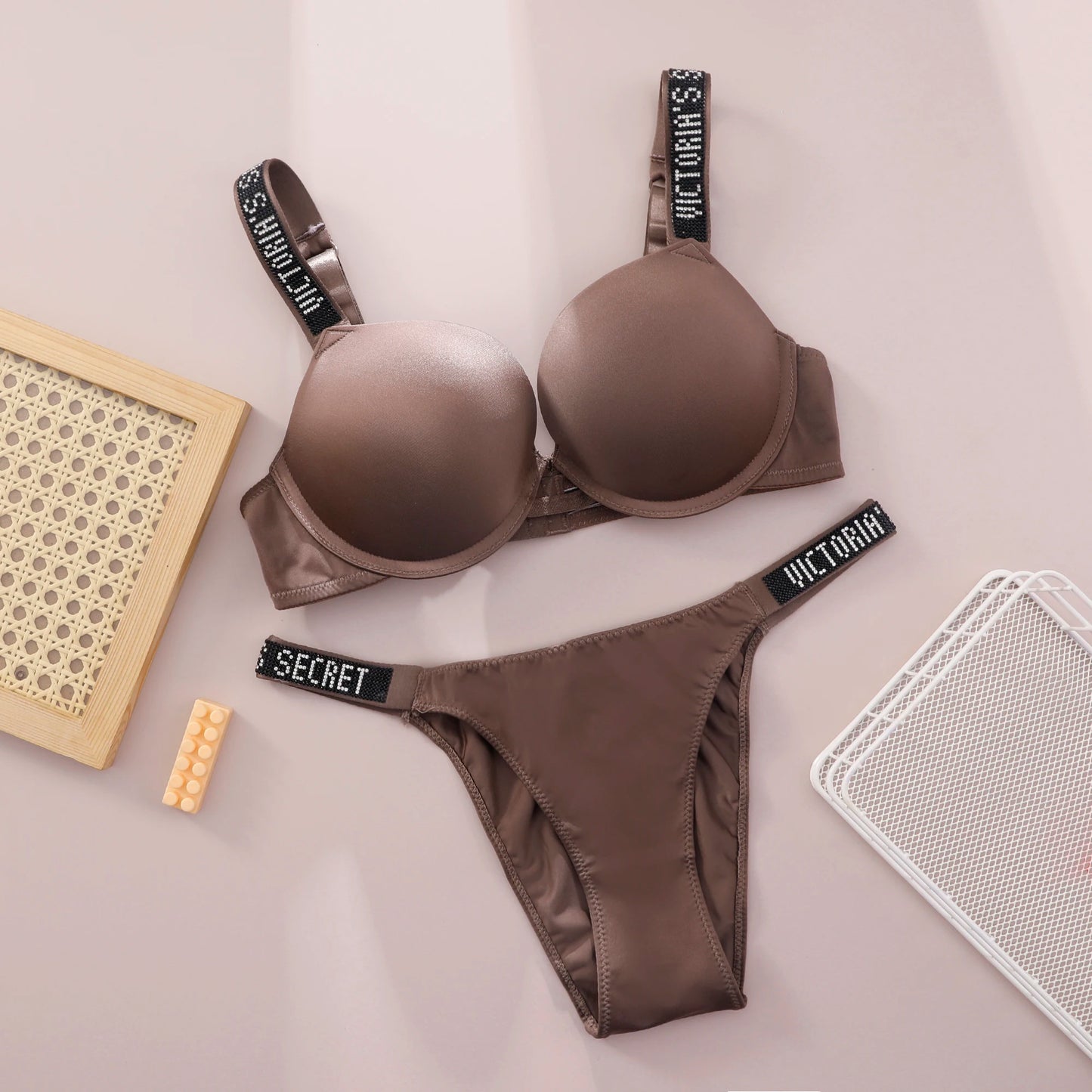 Lace Push-Up Bralette & Panty Set – Seamless, Breathable Lingerie Set | Everyday Comfort