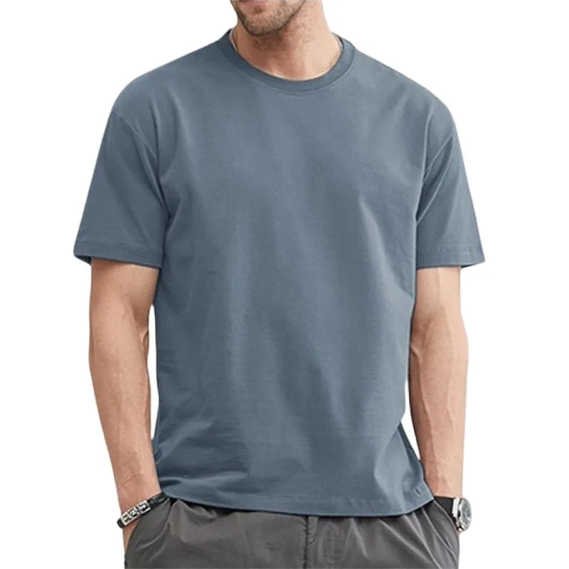 Men's 100% Cotton Summer T-Shirt, Regular Fit, M–5XL