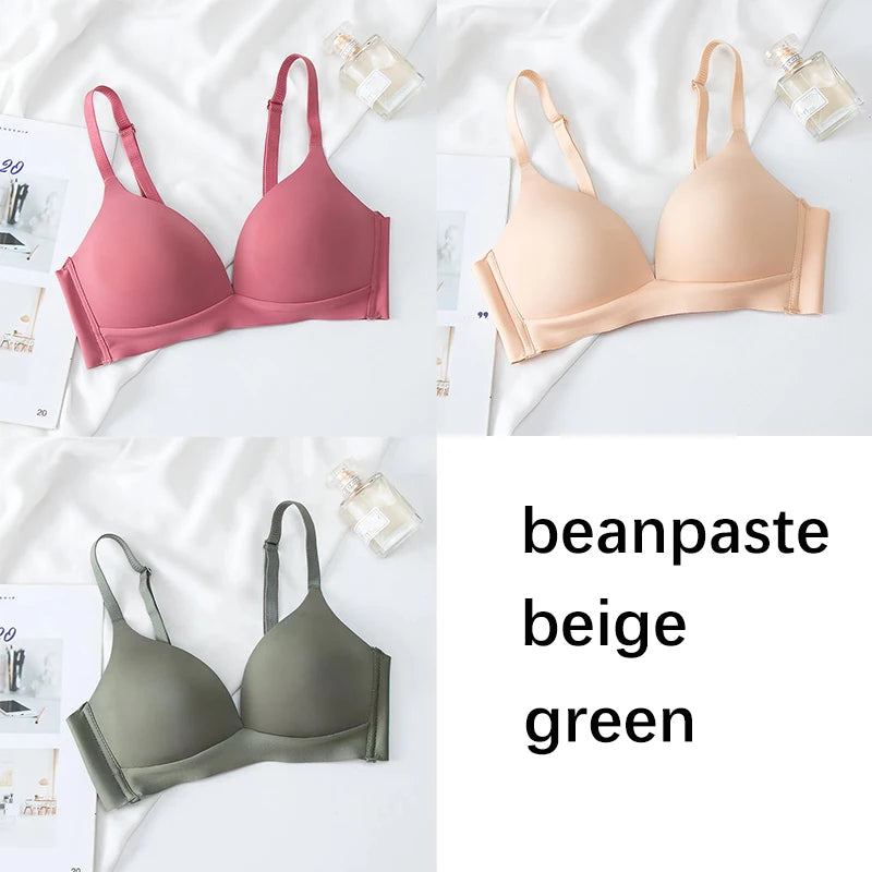 FallSweet 3-Pack Seamless Push-Up Bralette Set | Wireless 3/4 Cup Lingerie