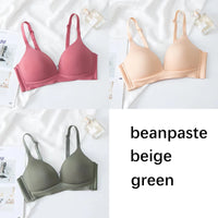 FallSweet 3-Pack Seamless Push-Up Bralette Set | Wireless 3/4 Cup Lingerie