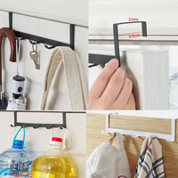 5-Hook Over-the-Door Organizer Rack | Clothes, Coats, Towels & Hats Hanger