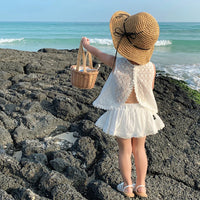 Girls Lace Trim Summer Set - Sleeveless Top & Shorts | Ages 4-6Y