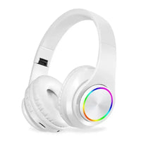 Wireless Bluetooth Headphones with Active Noise Cancellation & RGB Lighting – Over-Ear HIFI Stereo Headset with Mic