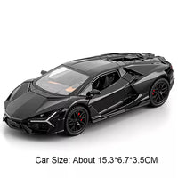 Modelo Auto Lamborghini Revuelto V12 GT 1:32 Aleación Diecast - Puertas Abren, Luz, Sonido y Pull Back