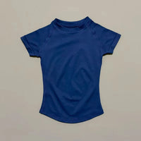 Women's Seamless Workout Top – Short Sleeve Yoga & Gym T-Shirt | Slim Fit Activewear