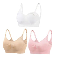 Nursing Bras for Breastfeeding Women – 3-Pack Seamless Maternity Bra (S–4XL)