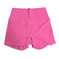 Yoga Shorts Solid Color Women Fitness Shorts High Waist Legging Bike Soft Fabric Proof Comprehensive Training Jog Sportswear