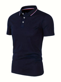 Men's Premium Polo Shirt - Breathable Casual Short Sleeve