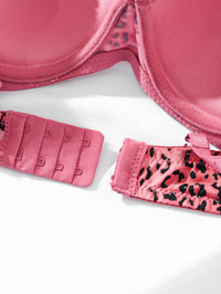 Sostén Push Up Diana Rose Estampado Leopardo - Bra con Aro Copa B para Mujer
