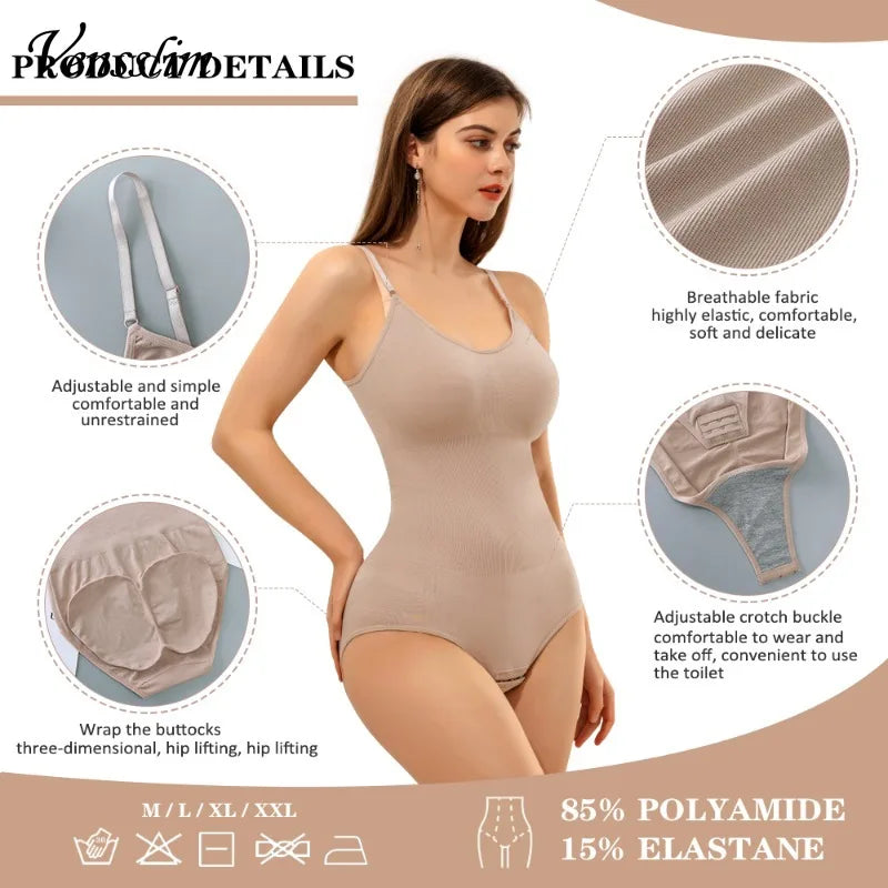 Vensslim Full Body Shapewear - Tummy Control Bodysuit