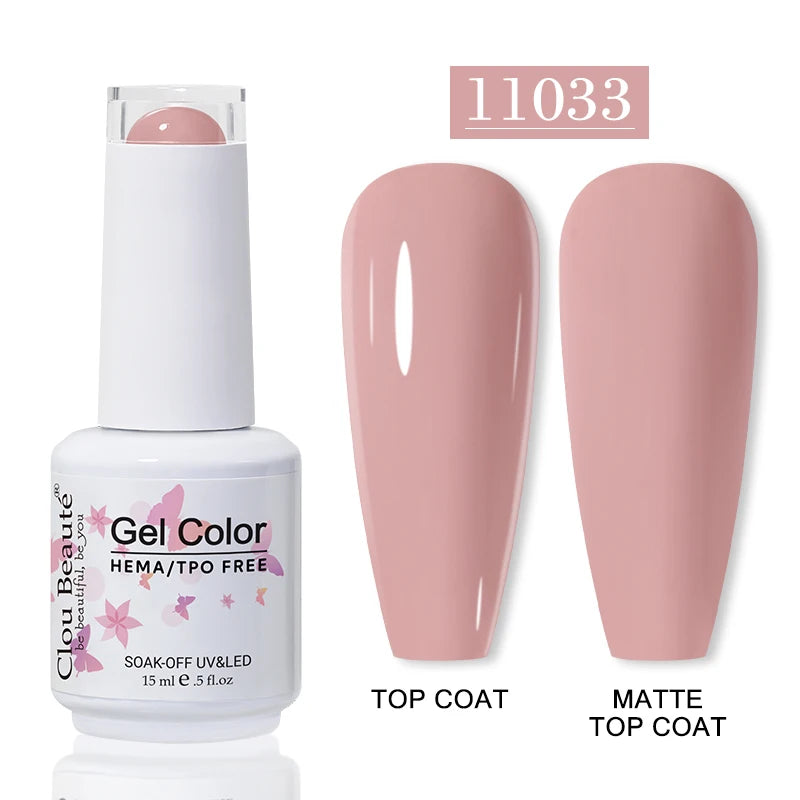 No-Wipe Top Coat & Sticky Base Coat UV Gel Polish — Long-Lasting, MSDS Certified, 15ml