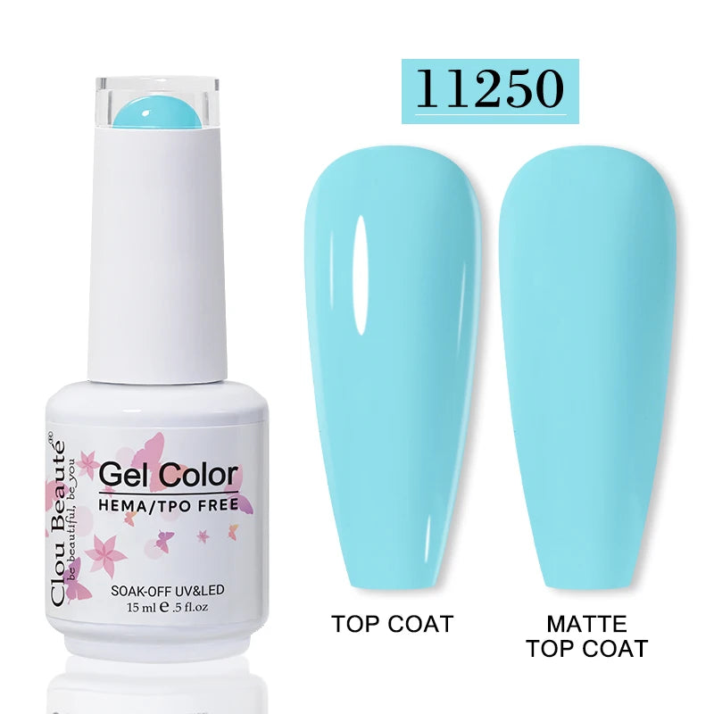 No-Wipe Top Coat & Sticky Base Coat UV Gel Polish — Long-Lasting, MSDS Certified, 15ml