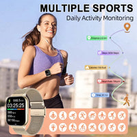 LIGE Y28 Smart Watch | 1.83" HD Bluetooth Calling Heart Rate Sleep Monitor Fashion Smartwatch for Android & iOS