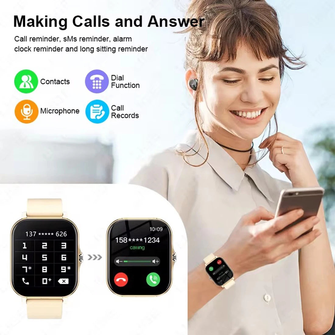 Ola Esporte Smart Watch | 1.83" AMOLED GPS Bluetooth Calling IP67 Waterproof Fitness Tracker for Android & iOS