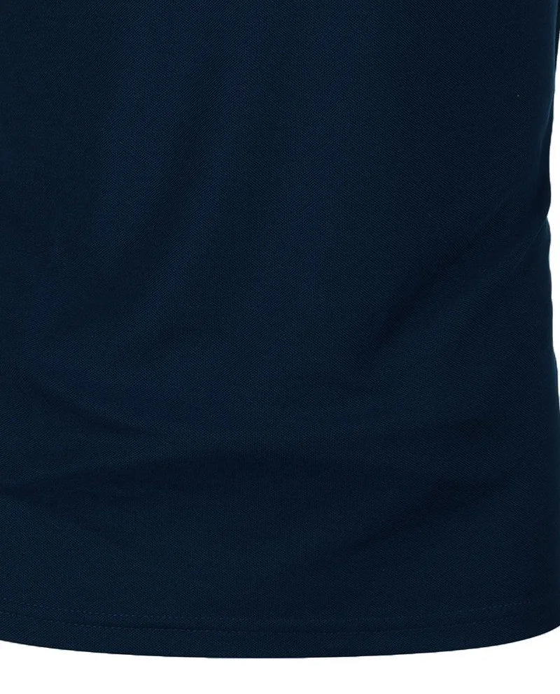 Men's Color Block Polo Shirt – Short Sleeve Casual Summer Top