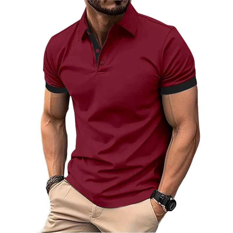 Lightweight Lapel Polo Shirt | Men’s Breathable Short Sleeve Summer Tee | M–5XL