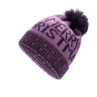 Gorro de Invierno con Copos de Nieve y Pompón - Beanie de Lana Tejida para Pareja