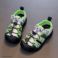 Jiiyello Camouflage Sports Sandals - Toe Protection Water Shoes for Kids