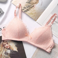 Women's Seamless Wire-Free Push Up Bra – 3/4 Cup Lace | Sizes 70–90 ABC