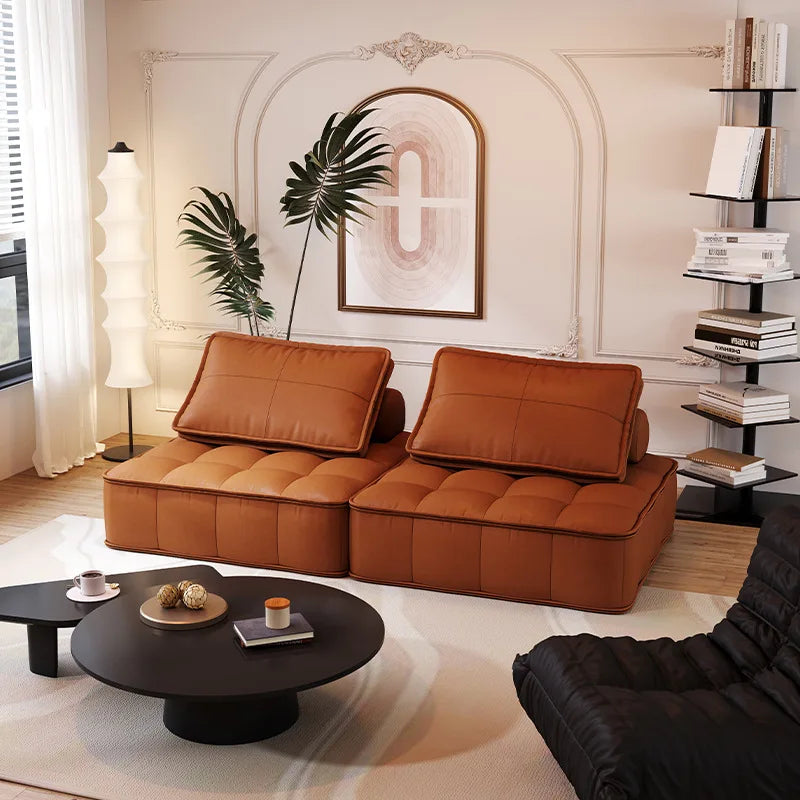Modular Tofu Block Sofa - Square Minimalist Seating for Living Room