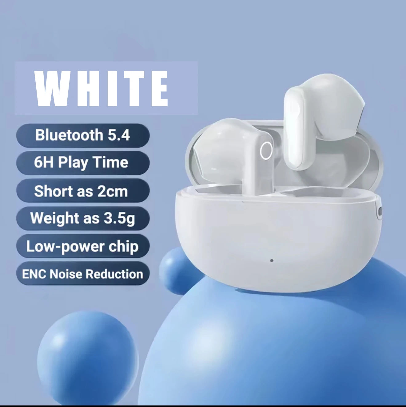 Mini ANC TWS Earbuds – Hi-Fi Sound, NFC Pairing, Alexa Support & Waterproof for Sport & Office