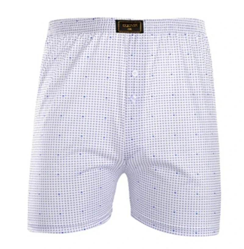 Men's Summer Printed Boxer Shorts — Breathable, Loose Fit, Beach & Homewear, Sizes L–XXL