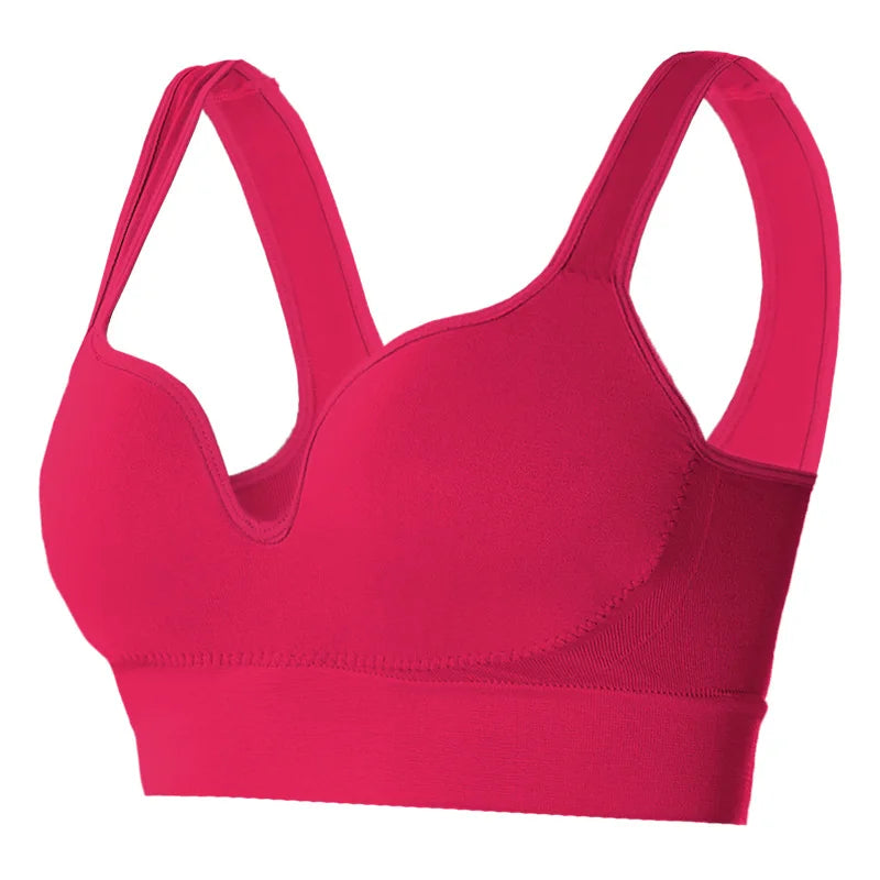 Women's Seamless Padded Sports Bra — Wire-Free Push-Up, Daily & Fitness Wear