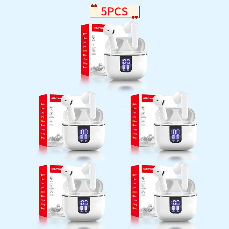 GREATWALL  New High-end Temperament Wireless Bluetooth 5.3 Headphones, Smart Digital Display, Wireless 5.3 HIFI High-fidelity