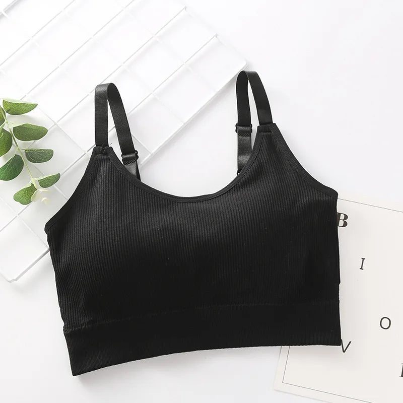 Top de Tubo Sin Aros - Sujetador de Algodón Sexy para Mujer