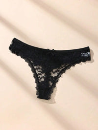 Lace Thong Set – 3 Pack | Low-Rise G-String Panties