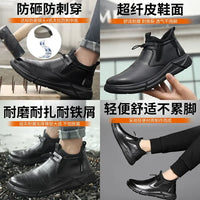 Zapatos de Seguridad para Hombre con Puntera de Acero - Impermeables y Resistentes