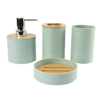 4-Piece Bathroom Accessories Set | Soap Dispenser, Toothbrush Holder, Cup & Soap Dish