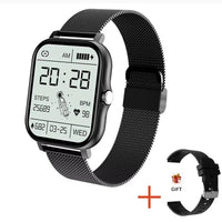 LAXASFIT Fashion Smart Watch | 1.85" AMOLED HD Bluetooth Calling Health Monitor 100+ Watch Faces for Men & Women