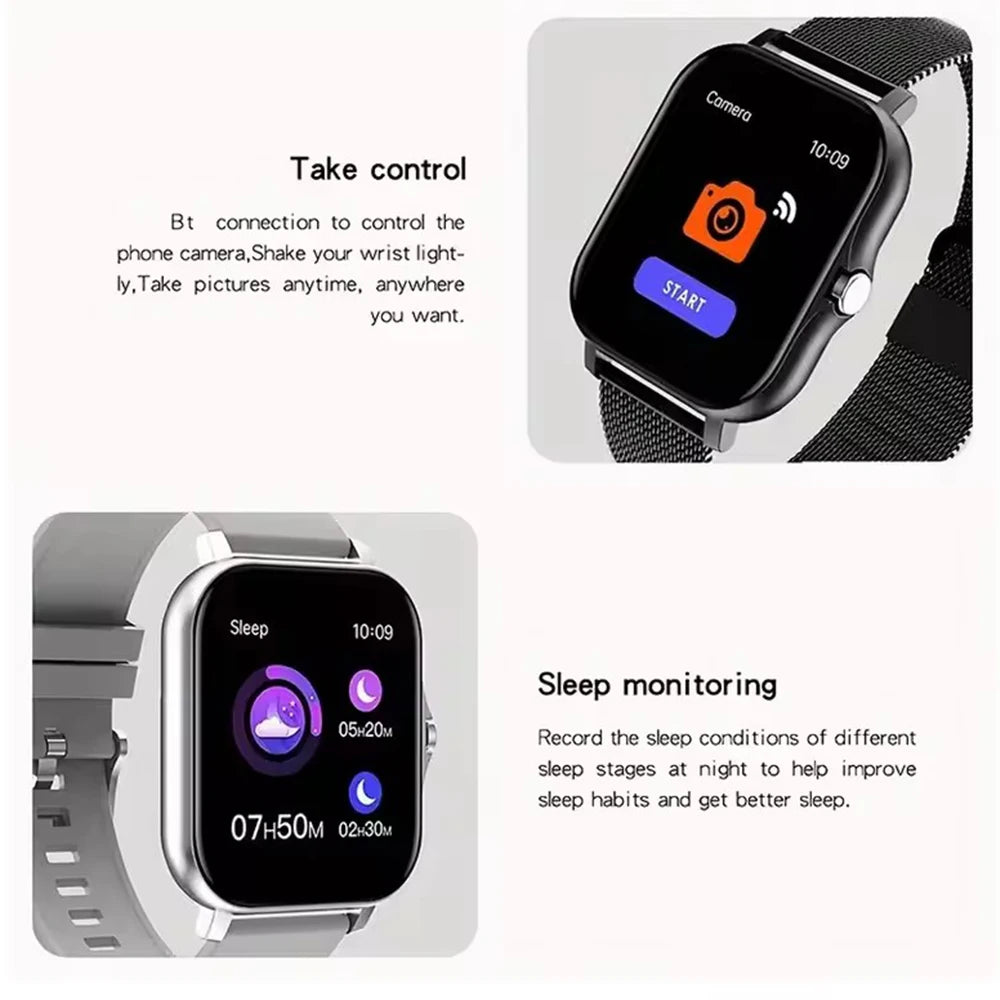COTAUL Y13 Smart Watch | 1.83" Bluetooth Calling Health Monitor Fitness Tracker for Android & iOS