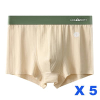 Men's Striped Boxer Shorts 5-Pack | Comfortable Knit Underwear